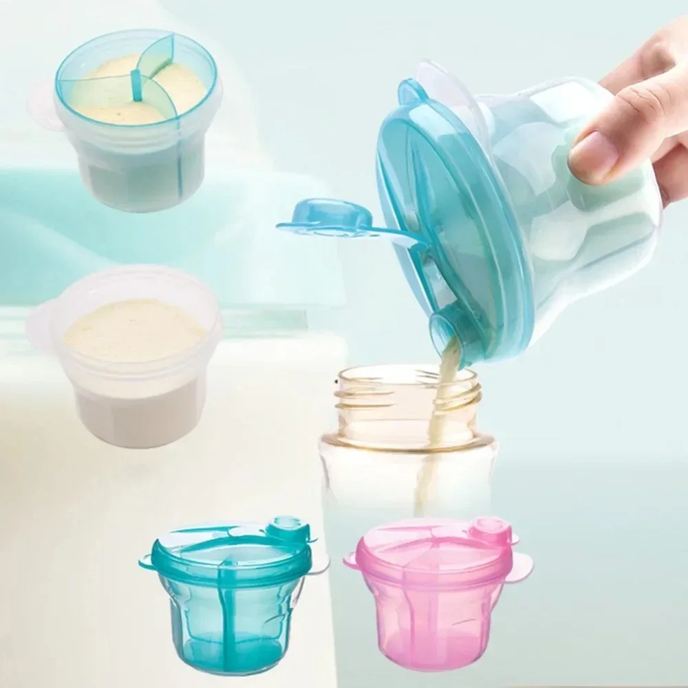 Baby Food Dispenser - 3-grid Portable Formula Dispenser for Infant