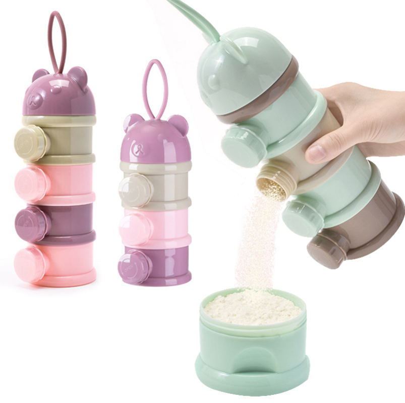 Baby Food Dispenser - Storage Three/Four Tier Portable Food Container