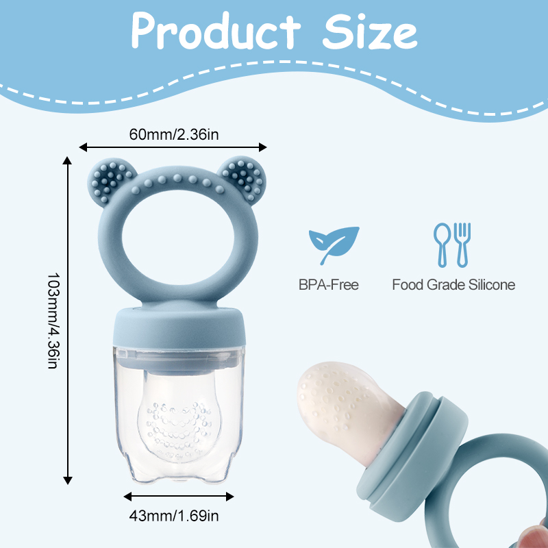 Silicone Bear Shaped Baby Frui - Baby Food Feeder review and price