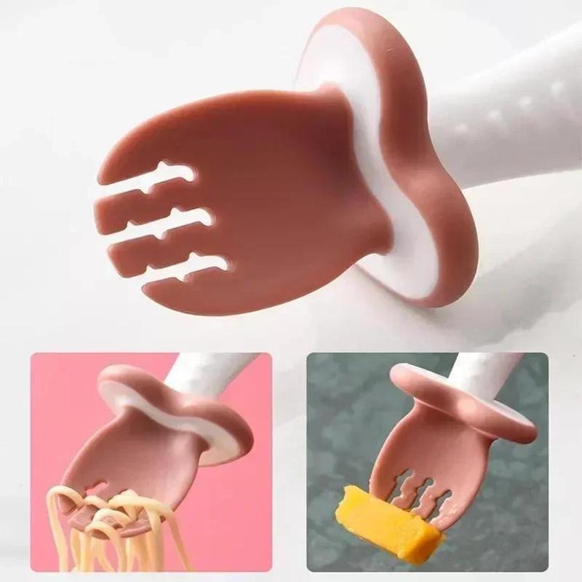 Baby Spoon Fork Silicone Child - Baby Food Feeder review and price