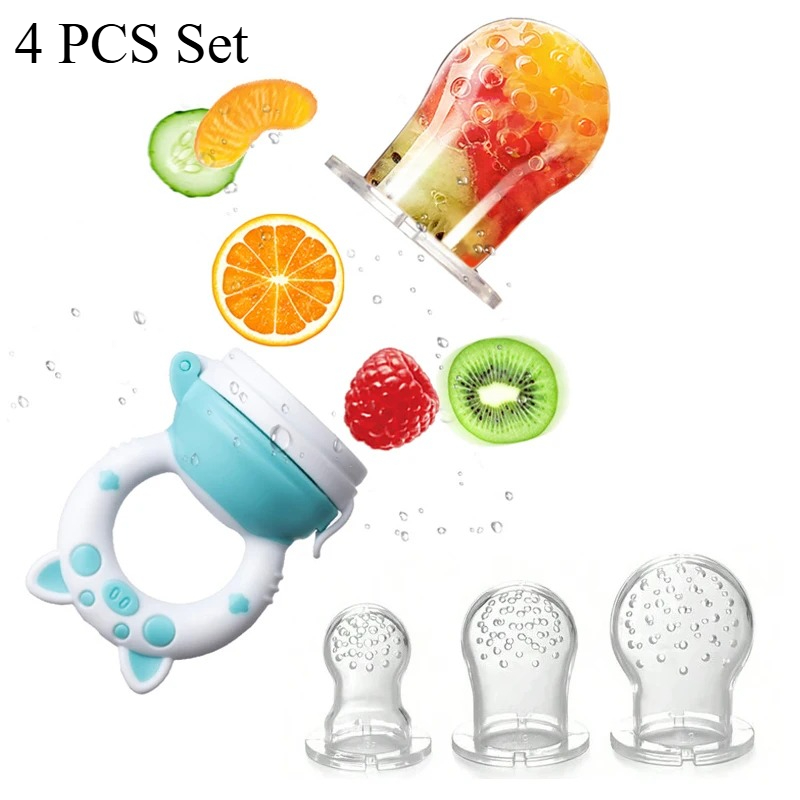4pcs/set Silicone Fruit & Vege - Baby Food Feeder review and price