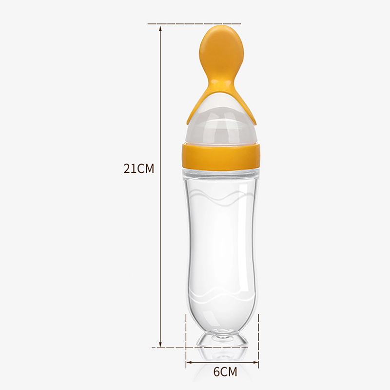 Squeezing Feeding Bottle Silic - Baby Food Feeder review and price