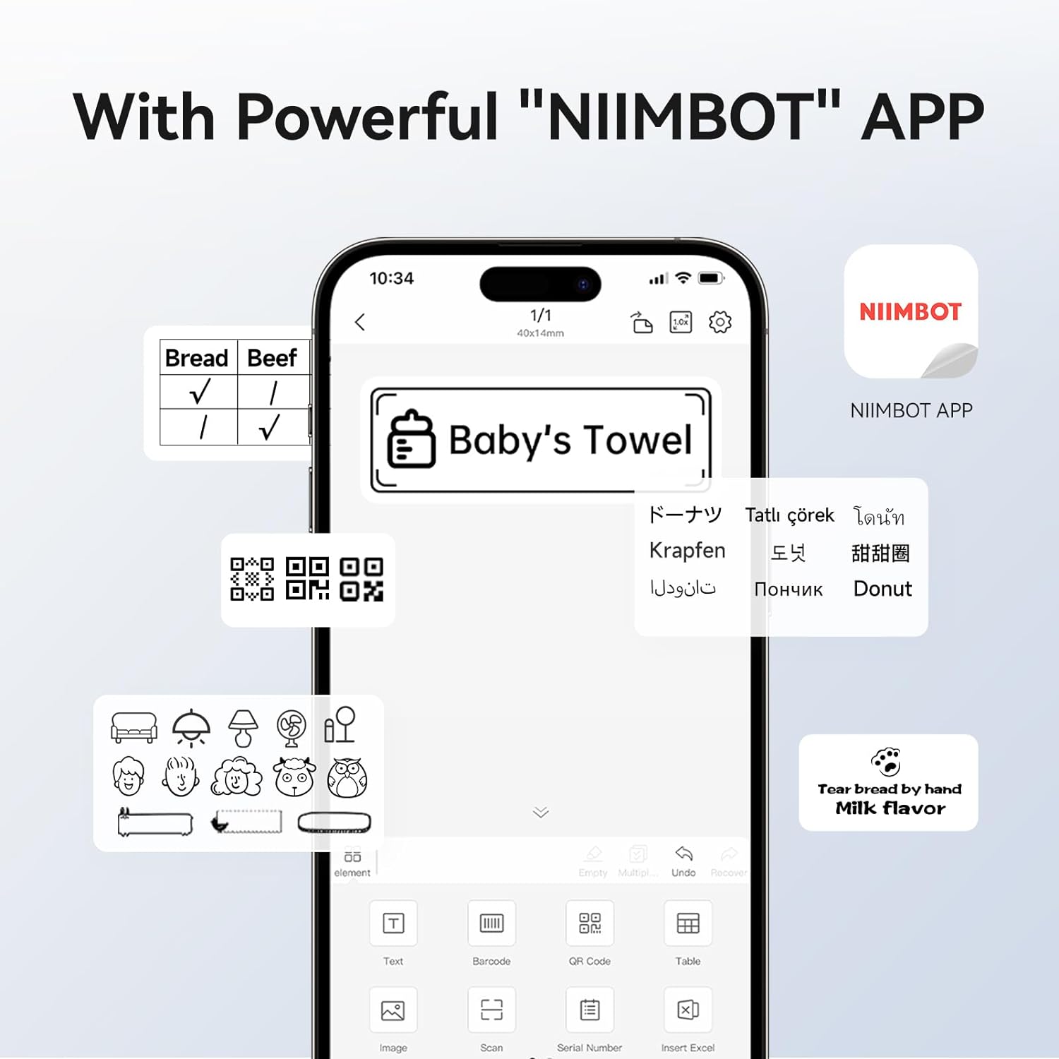 Niimbot B1 Mini Label Thermal  - Baby Food Label review and price